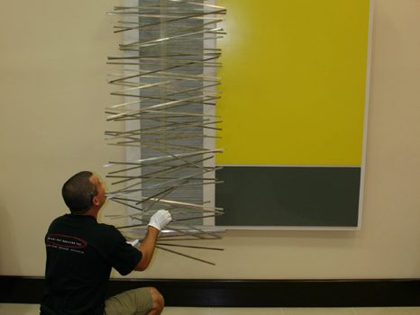 Wall installation with gloved handling
