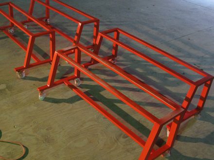Fabricated steel frames