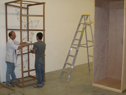 Frame assembly for a custom display